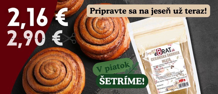 V piatok ŠETRÍME- Cejlonska škorica mletá 200g