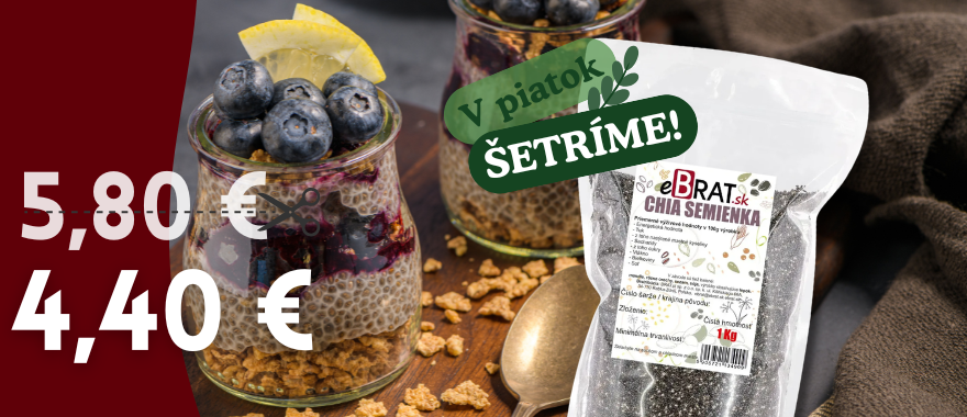 V piatok ŠETRÍME- Chia semienka 1kg