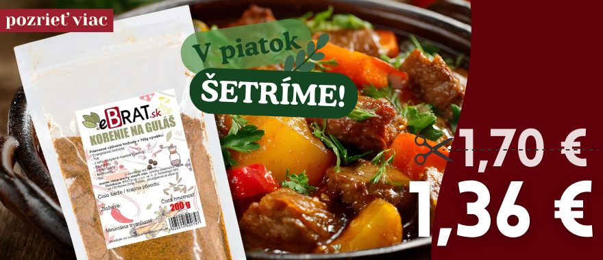 V piatok ŠETRÍME- Korenie na guláš 200g